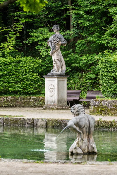 26 May, 2019. Austria, Hellbrunn. Castle and water gardens — Stock Photo, Image