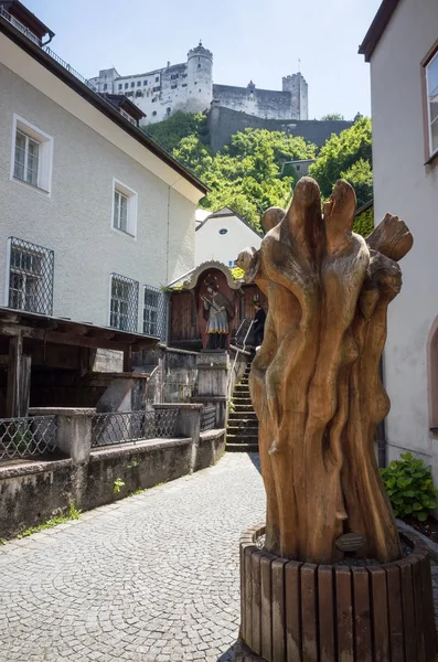 26 Mayıs 2019, Salzburg, Avusturya. Hohensalzburg Kalesi ve Fortres — Stok fotoğraf