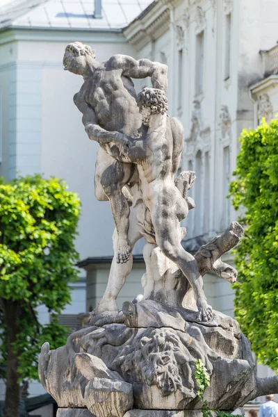 26 May 2019, Salzburg, Austria. Mirabell garden - sculptures — Stock Photo, Image