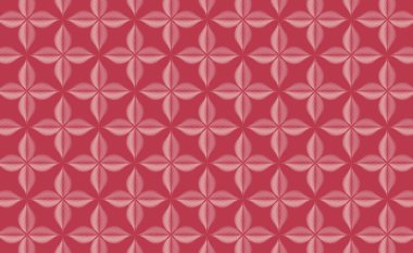 Soyut Dikişsiz organik vektör kırmızı desen. Optik yanılsama. Tüy, yaprak. Kaydırma, duvar kağıdı, tekstil.