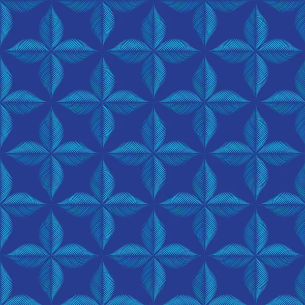 Абстрактный органический векторный синий рисунок. Оптическая иллюзия. Перо, лист. Обертка, обои, текстиль . — стоковый вектор