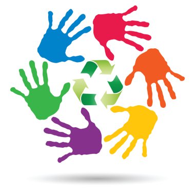  yeşil geri dönüşüm sembolü