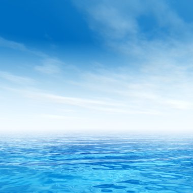 Dalgalar ve gökyüzü cennet