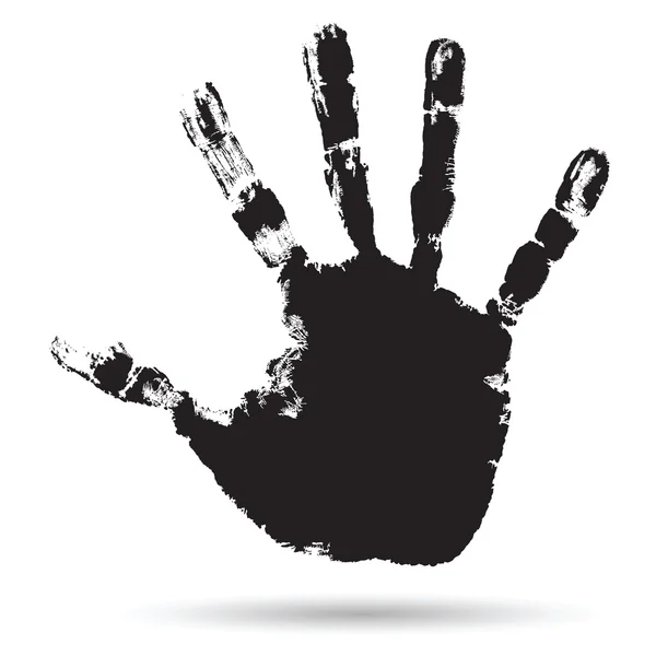 Черная человеческая рука — стоковое фото