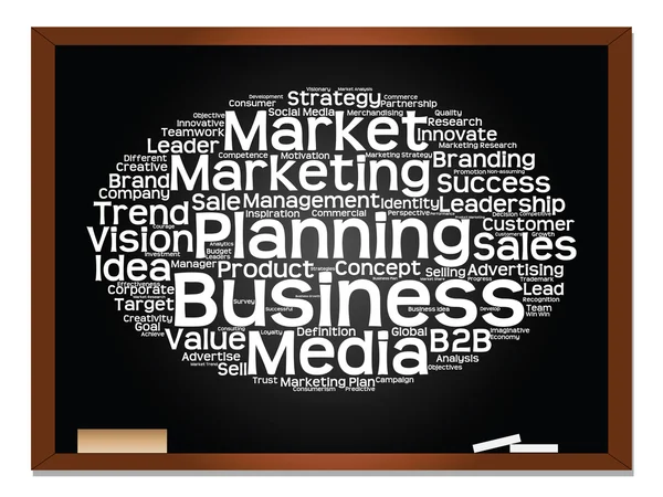 Marketing abstract word cloud — Stock Photo, Image