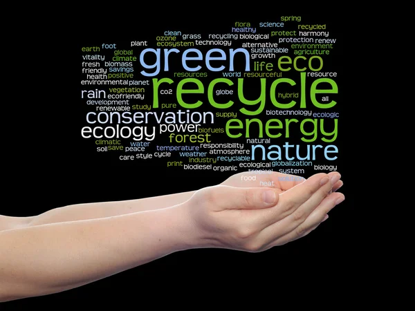 Conservation word cloud text — Stock Photo, Image