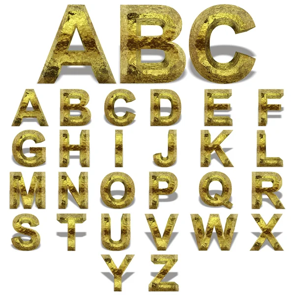 Золотой шрифт — стоковое фото