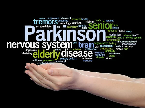 Νόσος του Πάρκινσον λέξη σύννεφο — Φωτογραφία Αρχείου