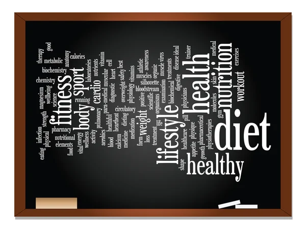 Gezondheid word cloud — Stockfoto