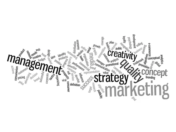 Marketing word cloud — Stock Photo, Image