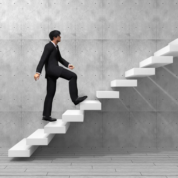  bir merdiven tırmanma işadamı 