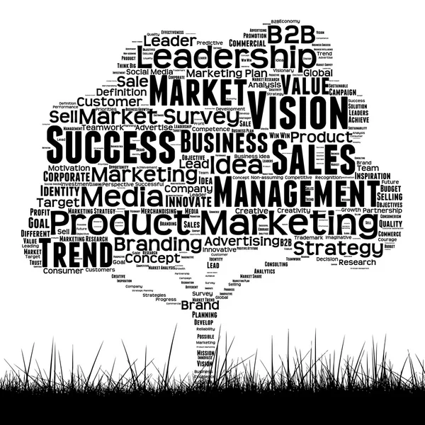 Business Marketing Word Cloud — Stockfoto