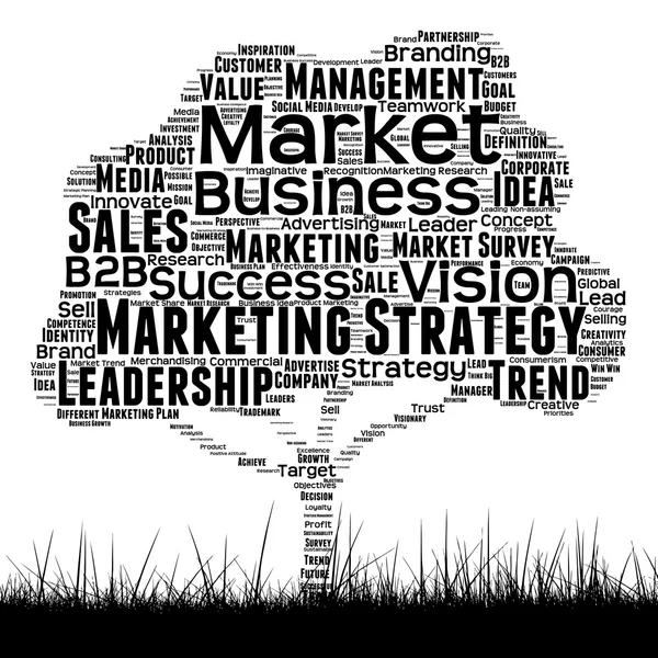 Business marketing palabra nube — Foto de Stock