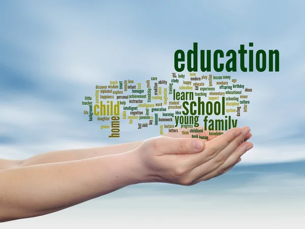 Educación Word Cloud — Foto de Stock