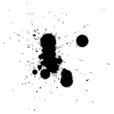 yaratıcı ıslak noktalar siluetleri