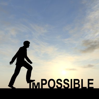  imkansız metnin üzerinde adım işadamı