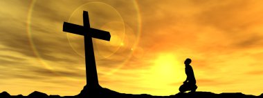 siyah din sembolü çapraz 