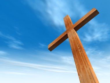 kavramsal ahşap çapraz 