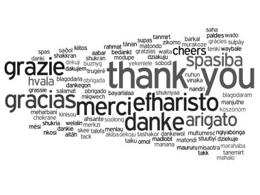  Soyut teşekkür ederim kelime bulutu 