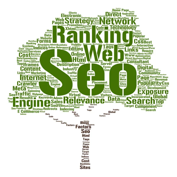 Seo abstract  word cloud — Stock Photo, Image