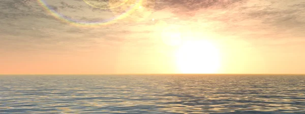 Схід сонця фону з сонцем — стокове фото