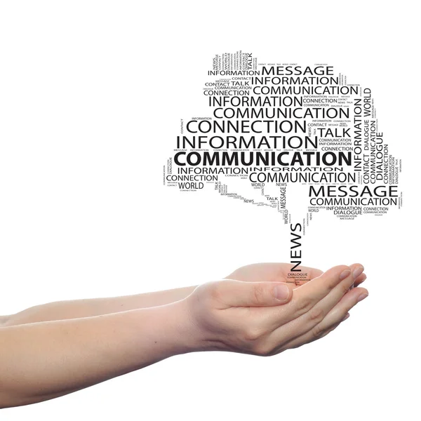 Neem contact op met word cloud — Stockfoto