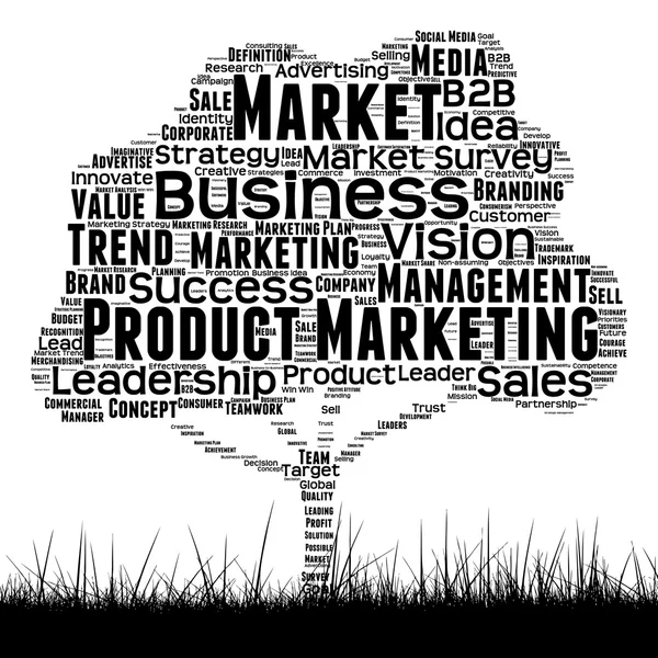 Business marketing woord wolk — Stockfoto