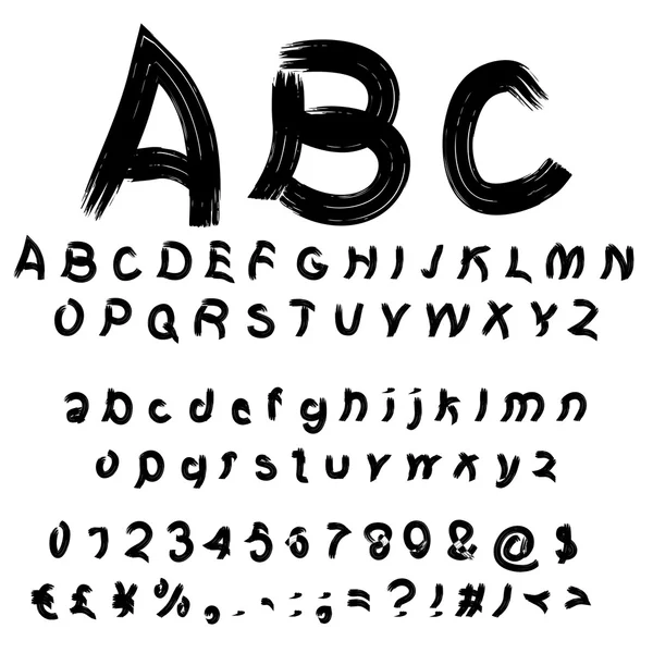 Μαύρο χειρόγραφη γραμματοσειρά — Φωτογραφία Αρχείου