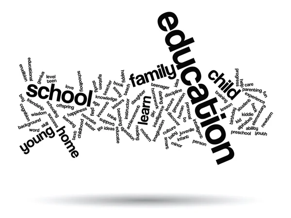 Utbildning word cloud — Stockfoto