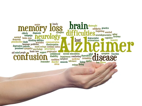 Alzheimers sjukdom word cloud — Stockfoto