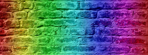 오래 된 빈티지 지저분한 벽돌 벽 낙서 — 스톡 사진