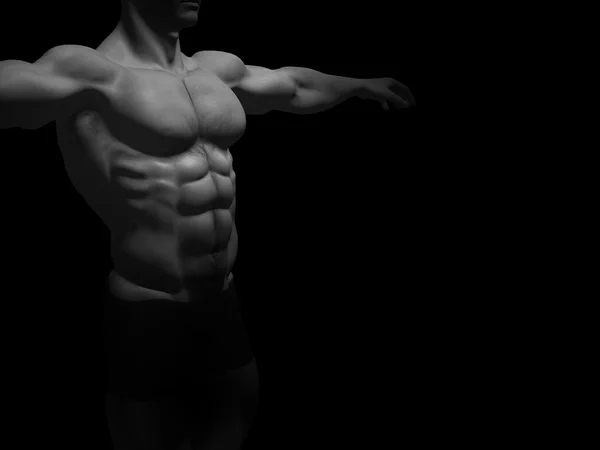 Erkek vücut geliştirmeci — Stok fotoğraf