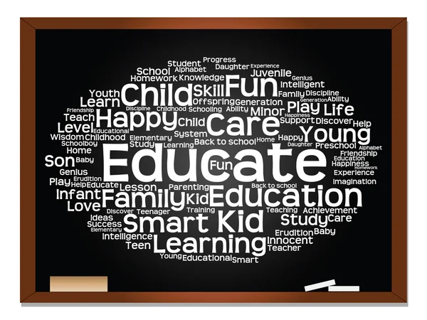 Education, family abstract word cloud — Stock Photo, Image