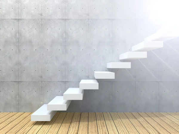  adımları bir duvar arka plan yakınındaki 