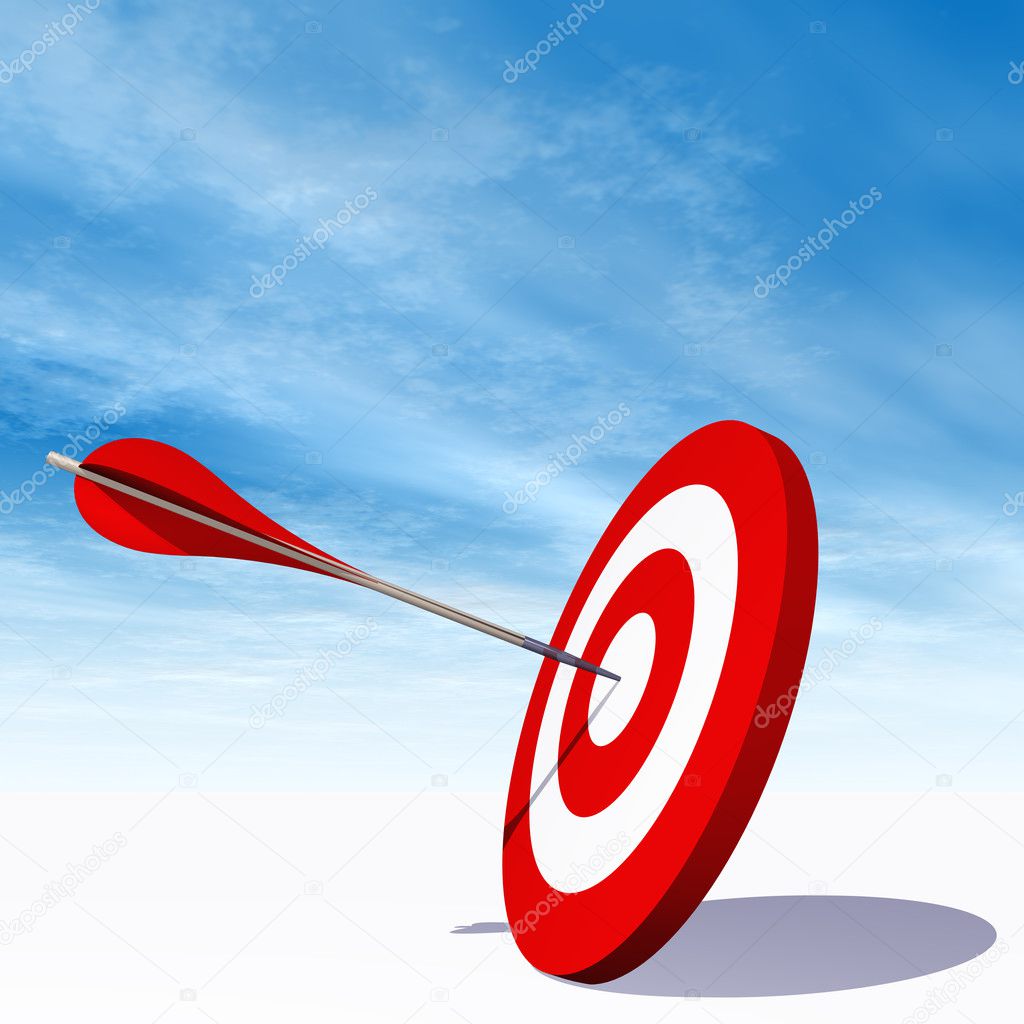 red dart target board