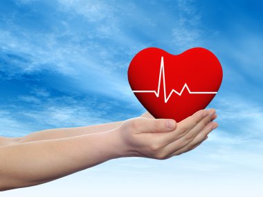  Kırmızı insan kalp işareti 