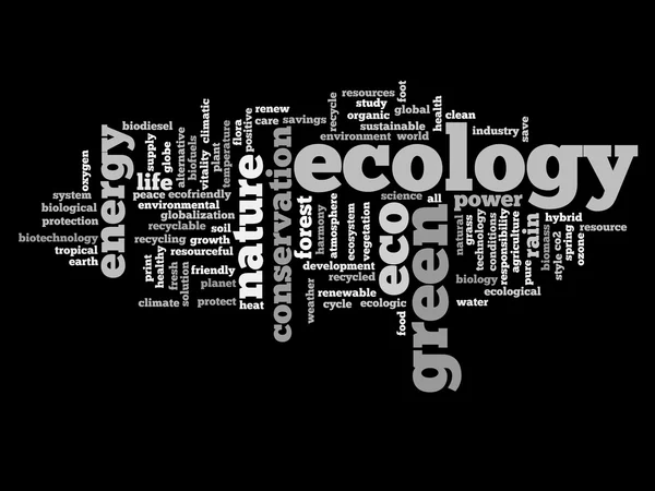 Ecology and conservation word cloud — Stock Photo, Image
