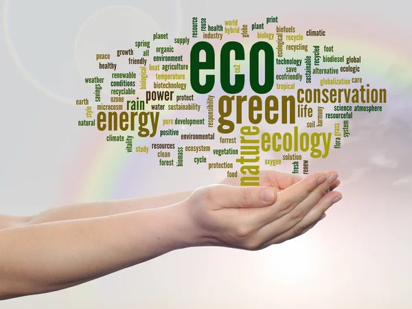 Conservation word cloud text — Stock Photo, Image