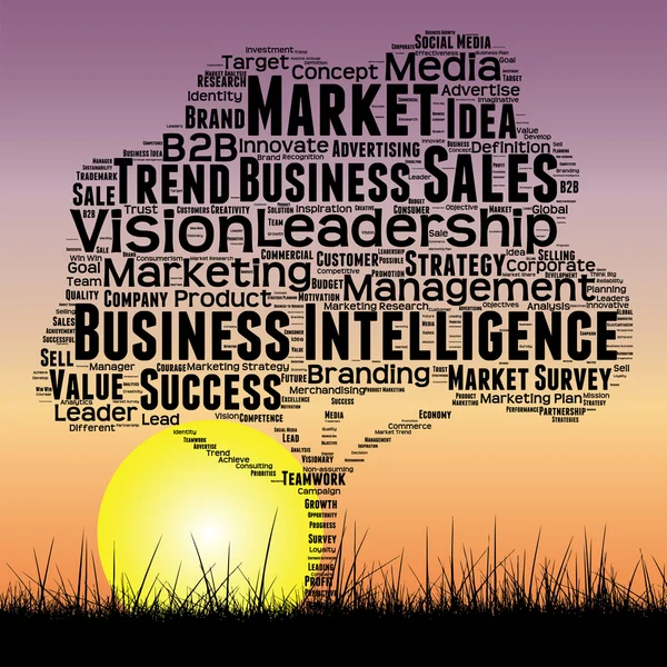Media business  word cloud — Stock Photo, Image