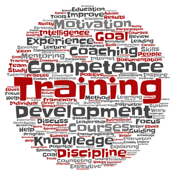 Training, coaching word cloud — Stock Photo, Image