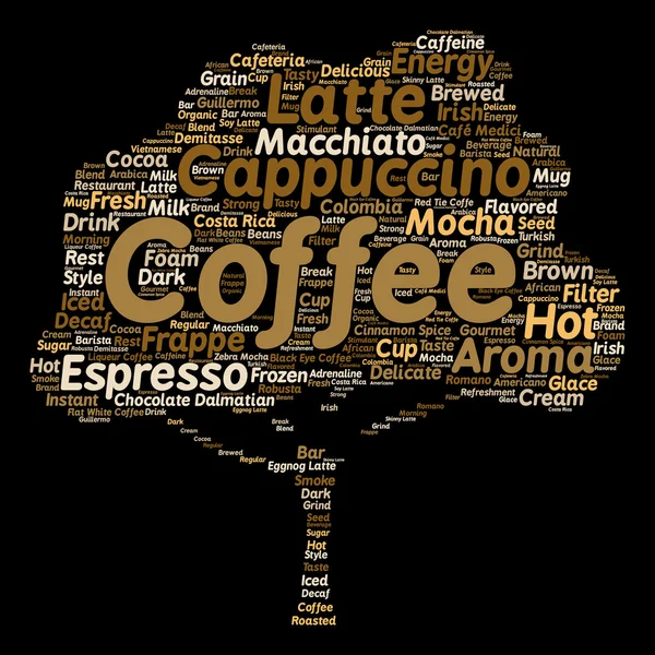 Espresso abstract  word cloud — Stock Photo, Image