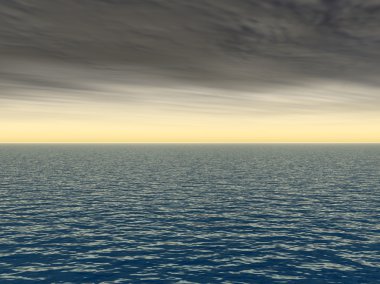 Dalgalar ve gökyüzü cennet