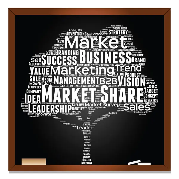 Nube di parola di marketing, business — Foto Stock