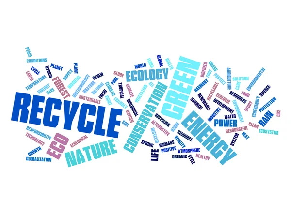 Ecology  and conservation word cloud — Stock Photo, Image