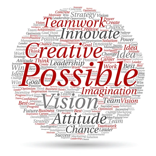 stock image  creative business word cloud 