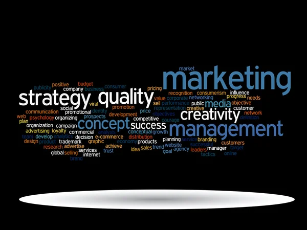 Marketing word cloud — Stock Photo, Image