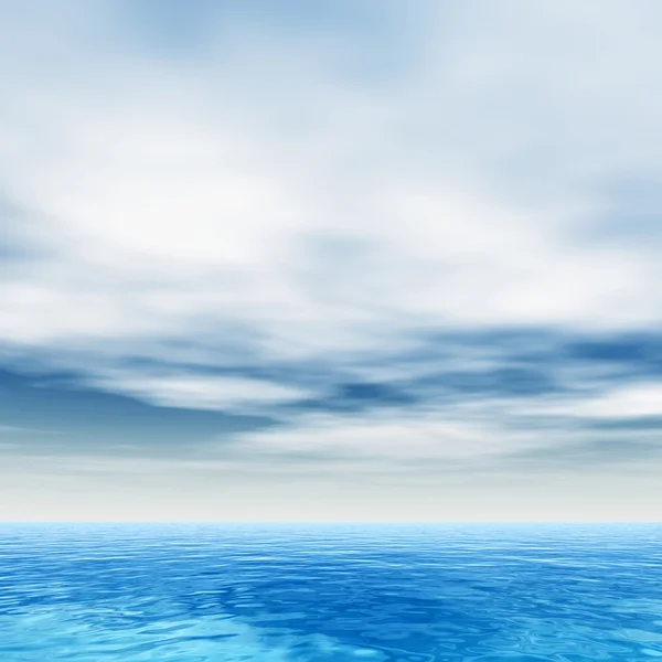 海浪水和天空 — 图库照片