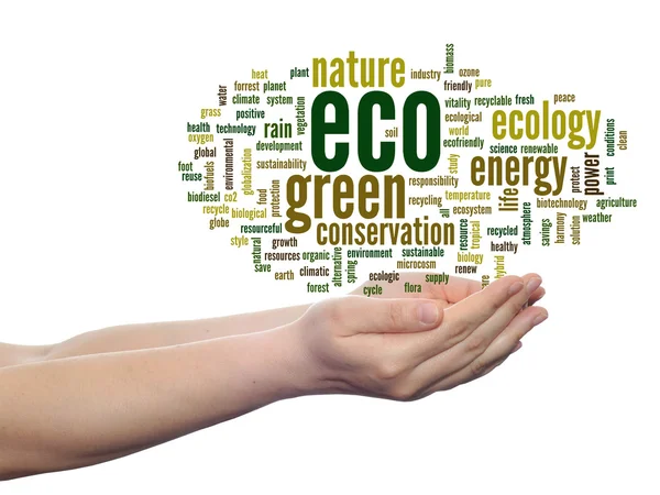 Conservation word cloud text — Stock Photo, Image