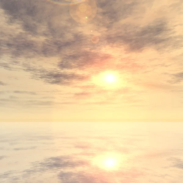 Gün batımında bulutlu gökyüzü — Stok fotoğraf