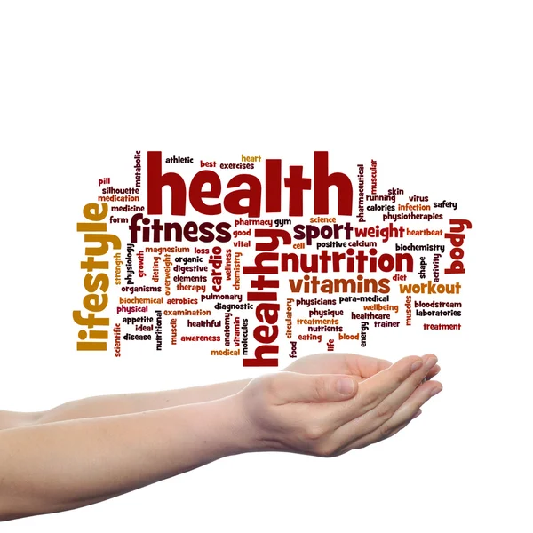 Health, nutrition  word cloud — Stock Photo, Image